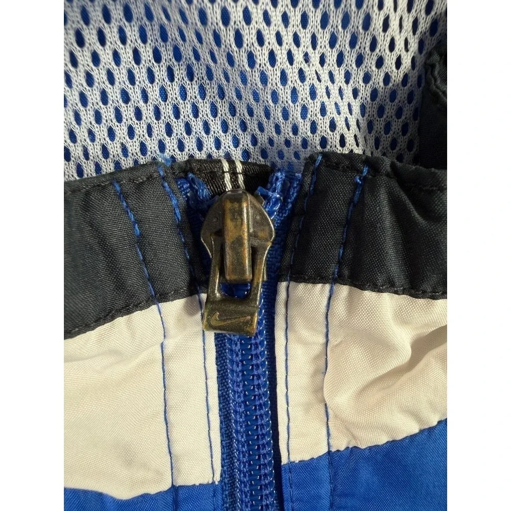 VTG Nike Windbreaker Jacket Mens Medium Blue Canterbury Full Zip Silver Tag Y2K